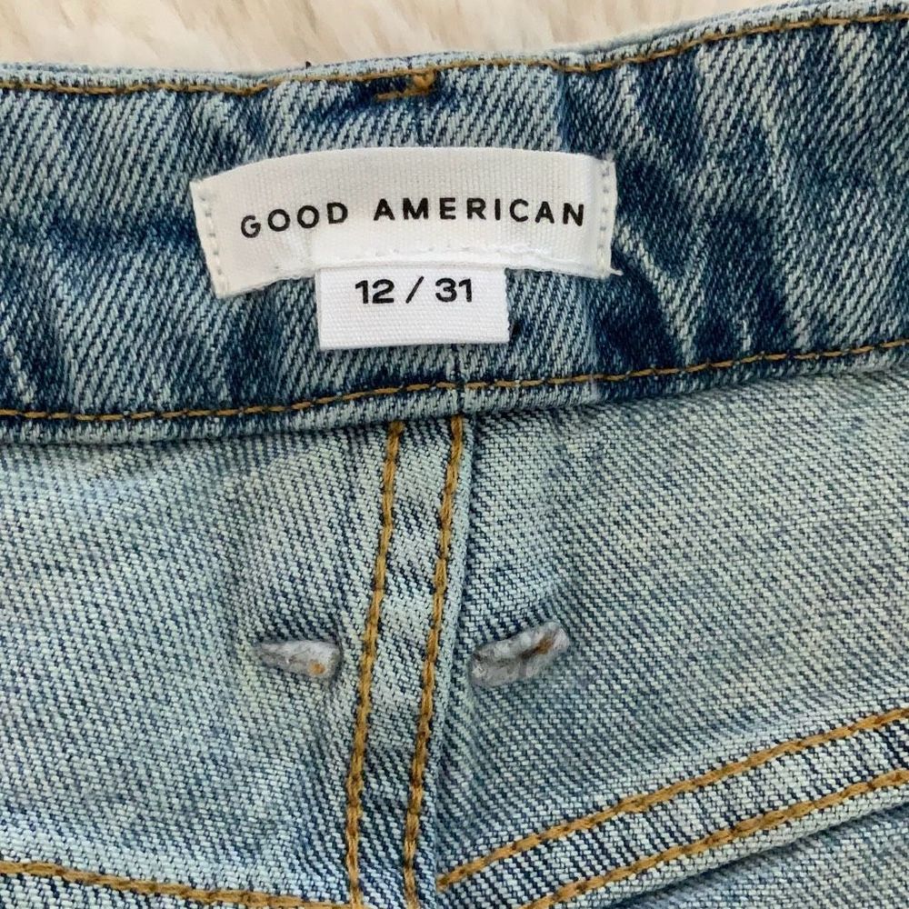 Good American Good Boy Straight Leg Jeans Size 12/31 - Picture 5 of 8